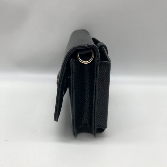 Guess Black Textured Noelle Flap Mini Crossbody - Picture 4 of 11